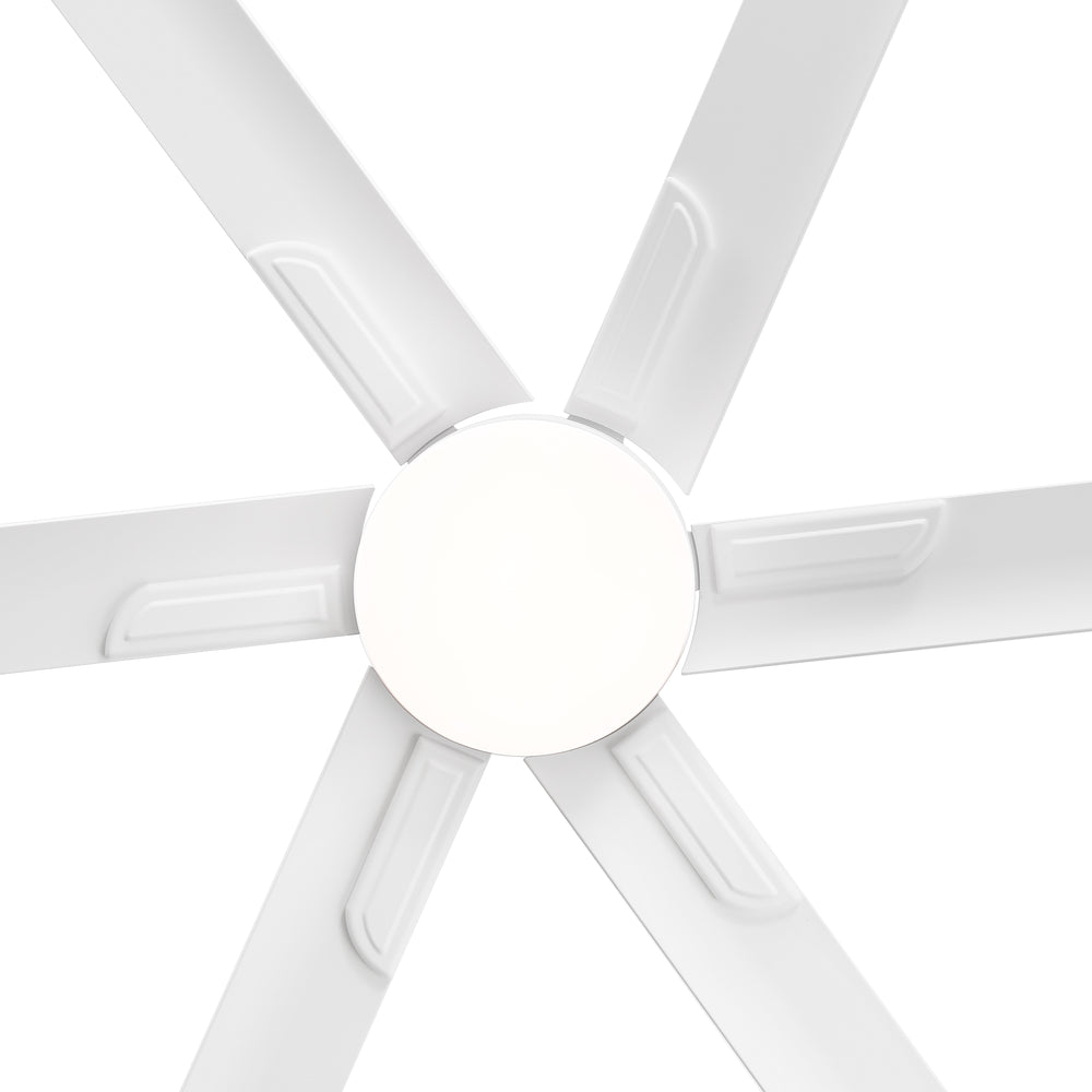 72-Inch Ceiling Fans with LED Light Remote Control, 6 Reversible Blade, Industrial Ceiling Fan with Reversible DC Motor, Down Rod Mount, LED Ceiling Light Chandelier for Bedroom