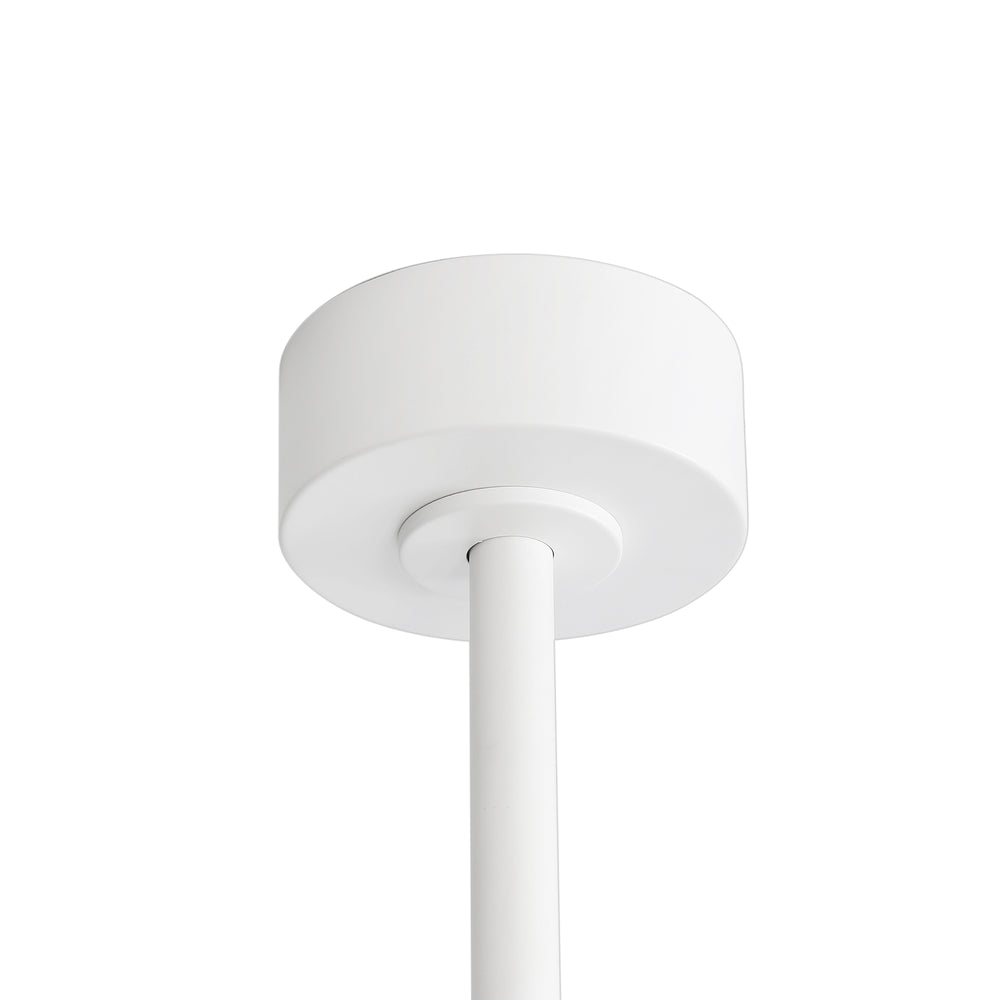 52-Inch 5-Blade LED Ceiling Fan with Light Remote,5" and 10" Downrod Included