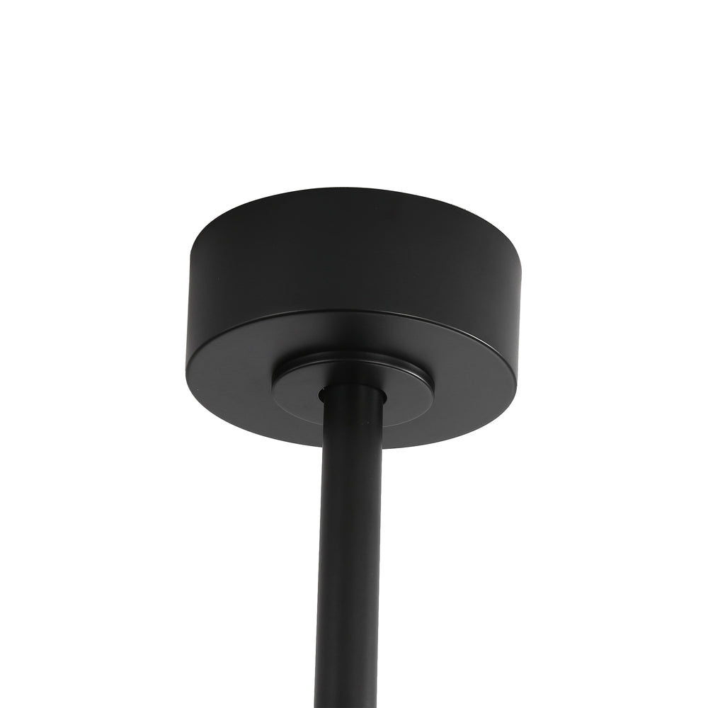 52-Inch 5-Blade LED Ceiling Fan with Light Remote,5" and 10" Downrod Included