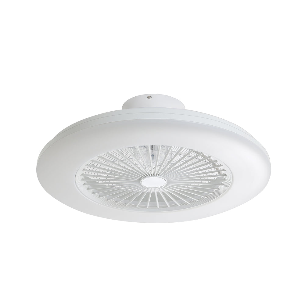 22-inch  Enclosed Low Profile Caged Smart LED Ceiling Fan Works with Alexa/Google/APP