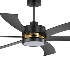 65 inch Farmhouse Ceiling Fans with Light and Remote, 6 Reversible Blade, Quiet DC Motor, 6-Speed, Led Light Chandelier, Modern Ceiling Fan Light for Bedroom Home Office