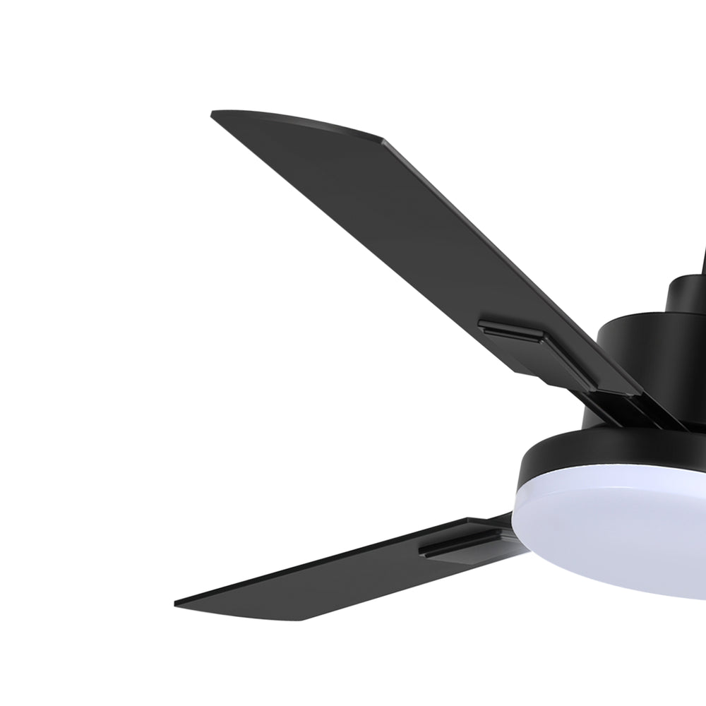 52 Inch LED Ceiling Fan with Light and Remote,3 Reversible Blades with 5in and 10in Downrod Included
