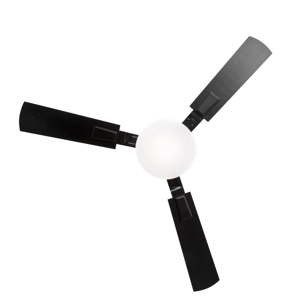 52 Inch LED Ceiling Fan with Light and Remote,3 Reversible Blades with 5in and 10in Downrod Included