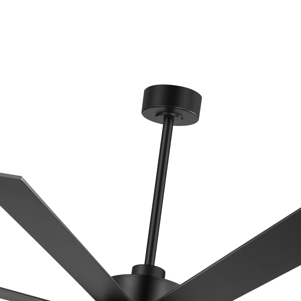 Large 72-inch 8-Blade Integrated LED Ceiling Fan with Light Remote, 6" and 20" Downrod Included