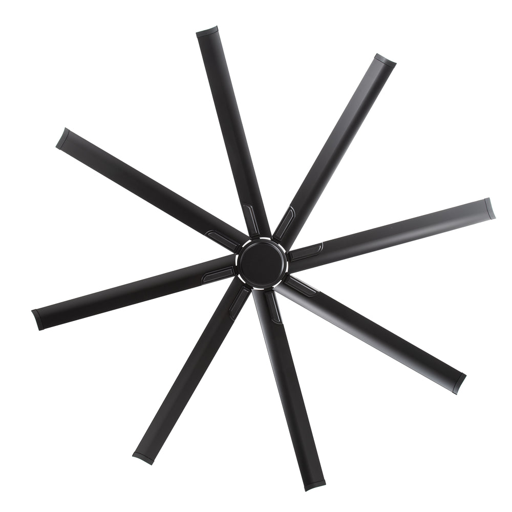 Large 84in Indoor Ceiling Fan with Remote and 3 Downrods without Light(8 Aluminium Blades)