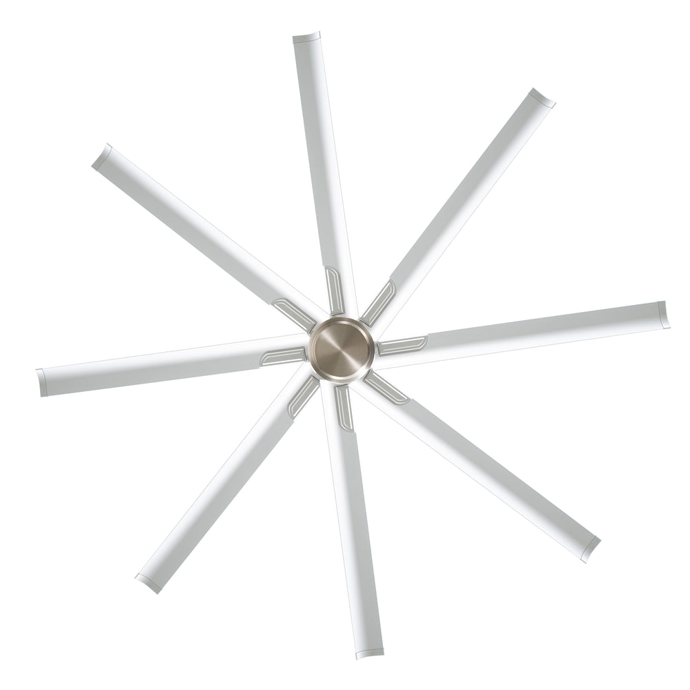 Large 84in Indoor Ceiling Fan with Remote and 3 Downrods without Light(8 Aluminium Blades)