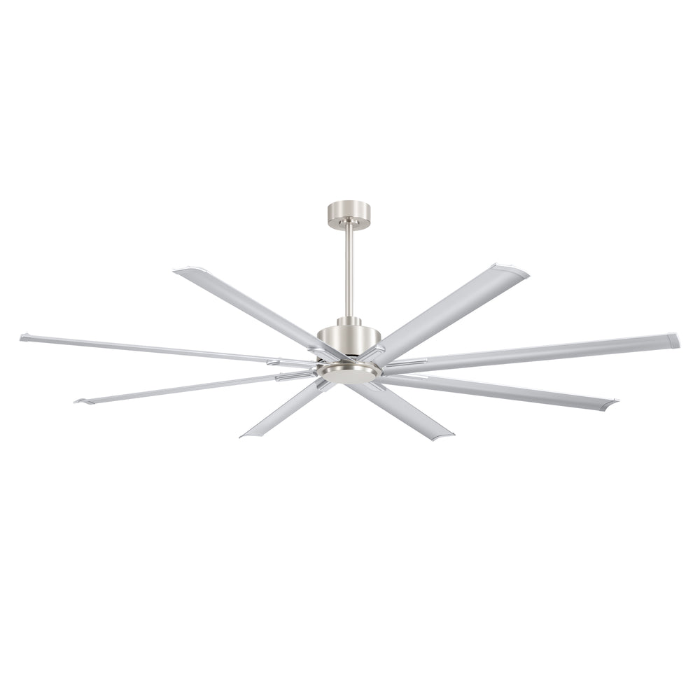 Large 84in Indoor Ceiling Fan with Remote and 3 Downrods without Light(8 Aluminium Blades)