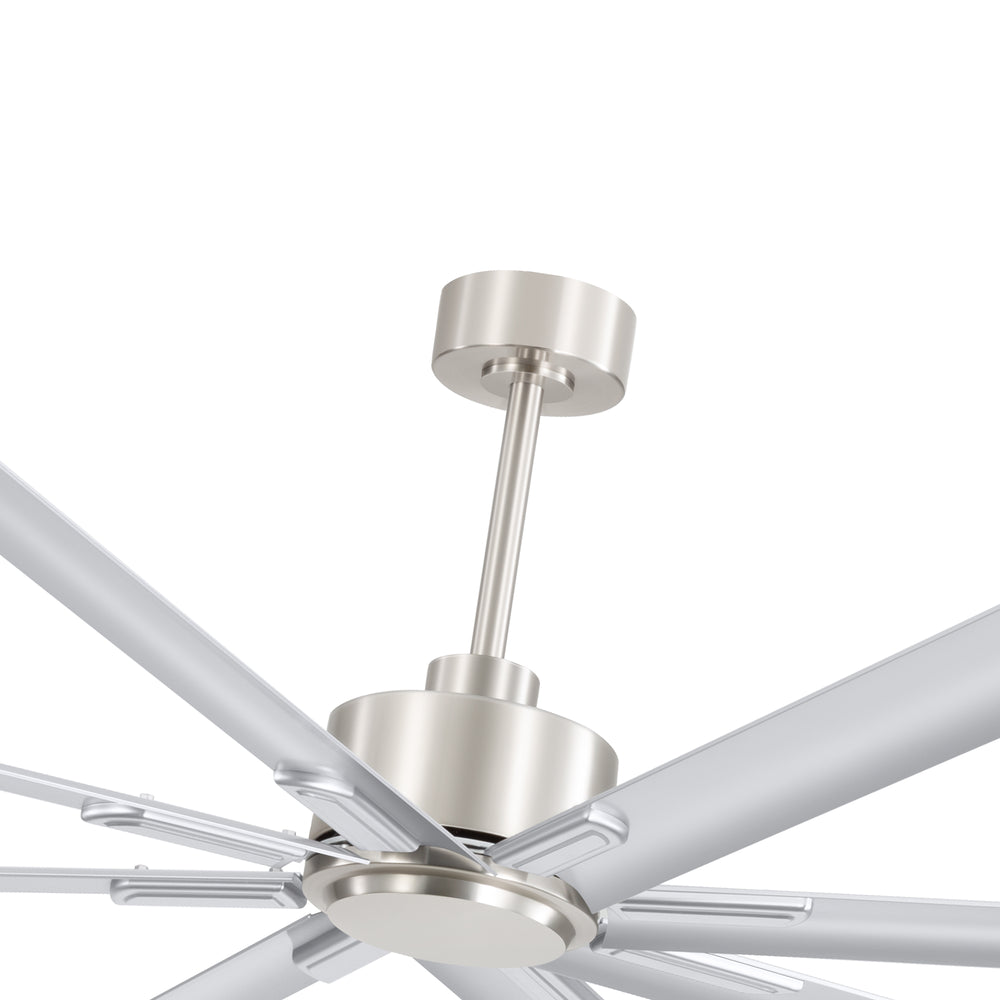 Large 84in Indoor Ceiling Fan with Remote and 3 Downrods without Light(8 Aluminium Blades)