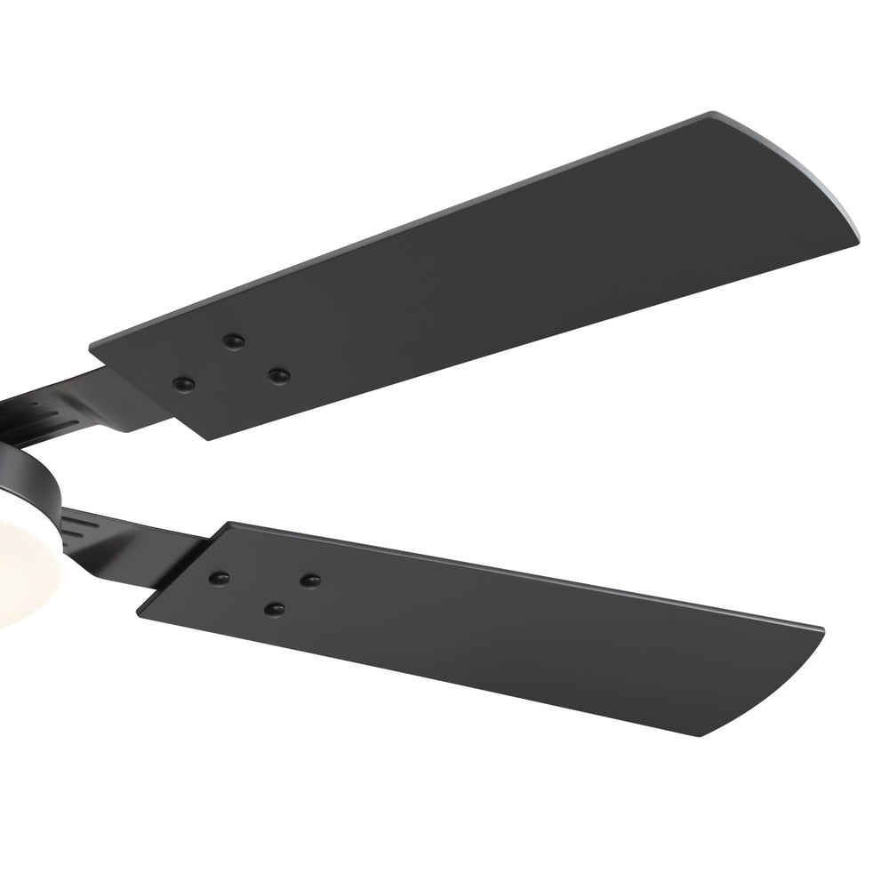 48/52-inch LED Ceiling Fan with Light Remote and 5 Dual-sided Blades, 5” and 10”  Downrod Included
