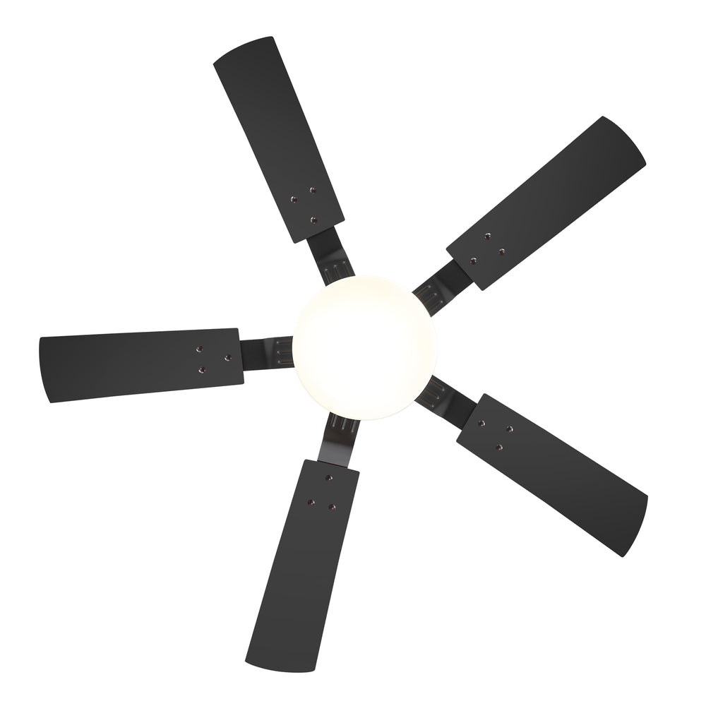 48/52-inch LED Ceiling Fan with Light Remote and 5 Dual-sided Blades, 5” and 10”  Downrod Included