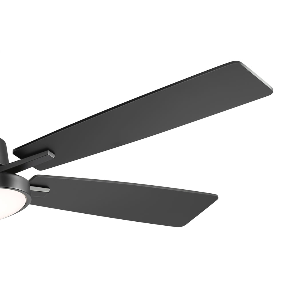 Ventari 52-Inch Black 5-Blade Ceiling Fan With Light & Remote