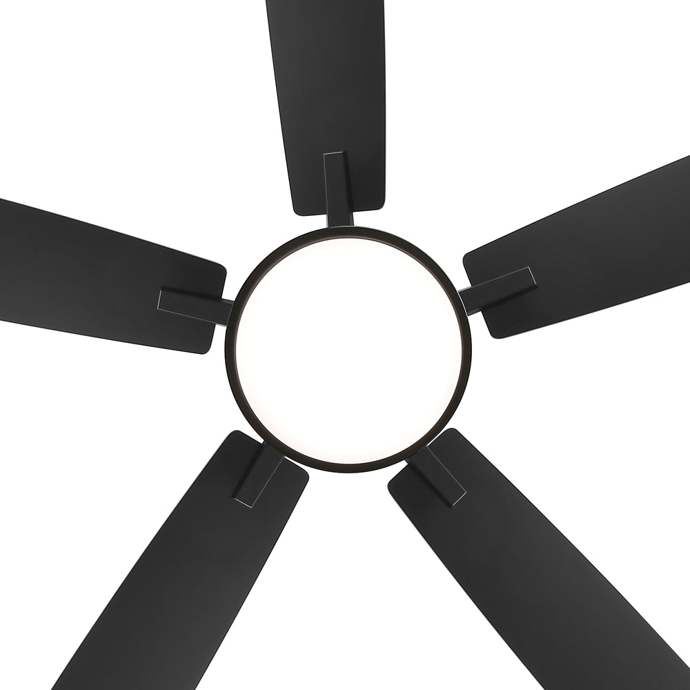 Ventari 52-Inch Black 5-Blade Ceiling Fan With Light & Remote