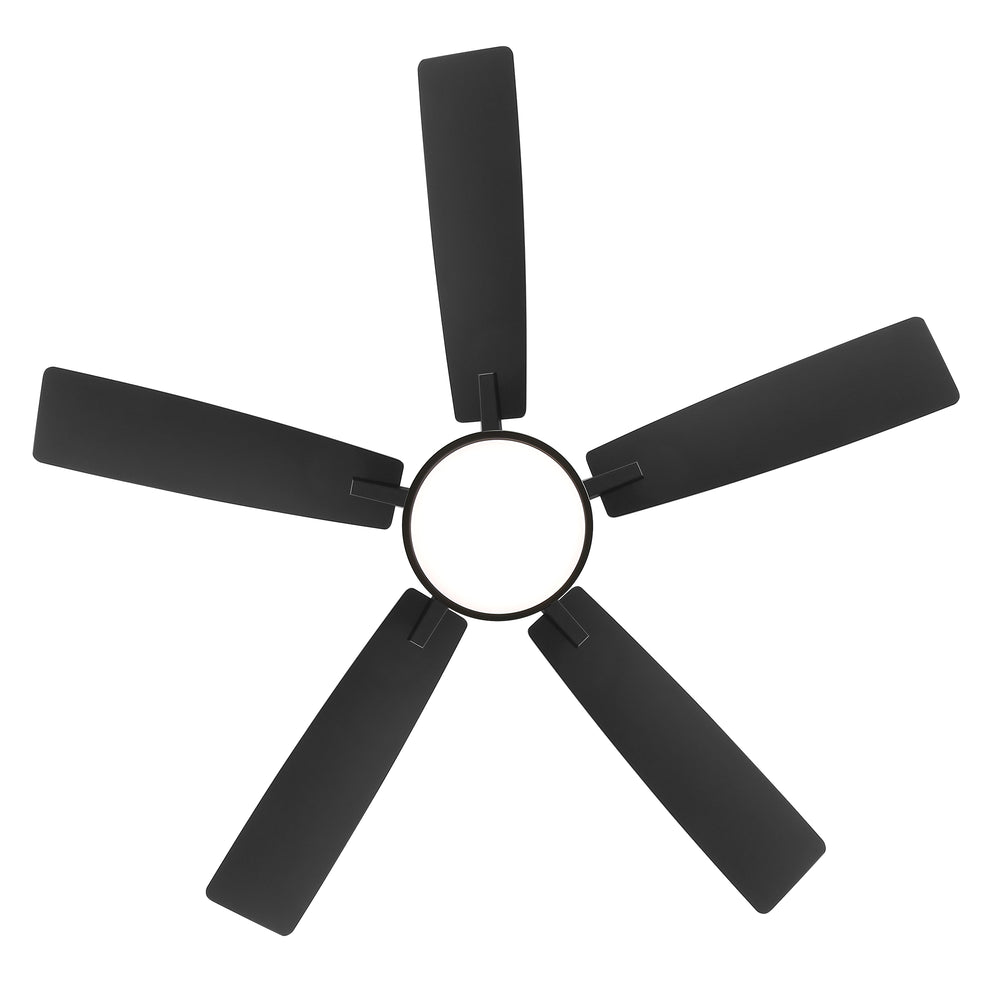 Ventari 52-Inch Black 5-Blade Ceiling Fan With Light & Remote