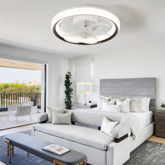 13-Inch Socket White LED Ceiling Fans with Lights and Remote