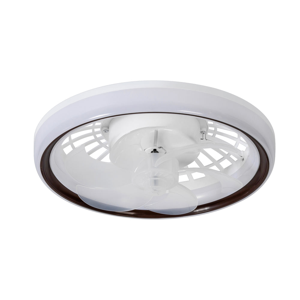 13-Inch Socket White LED Ceiling Fans with Lights and Remote