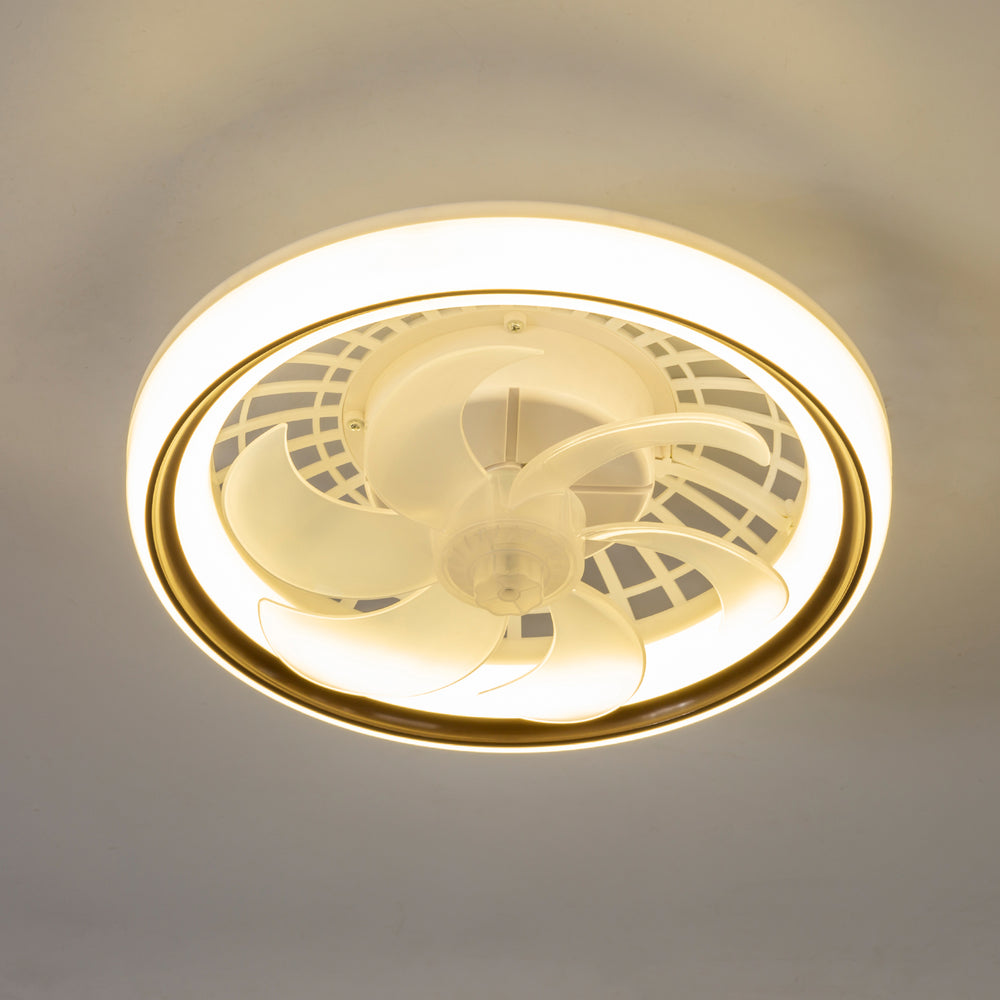 13-Inch Socket White LED Ceiling Fans with Lights and Remote
