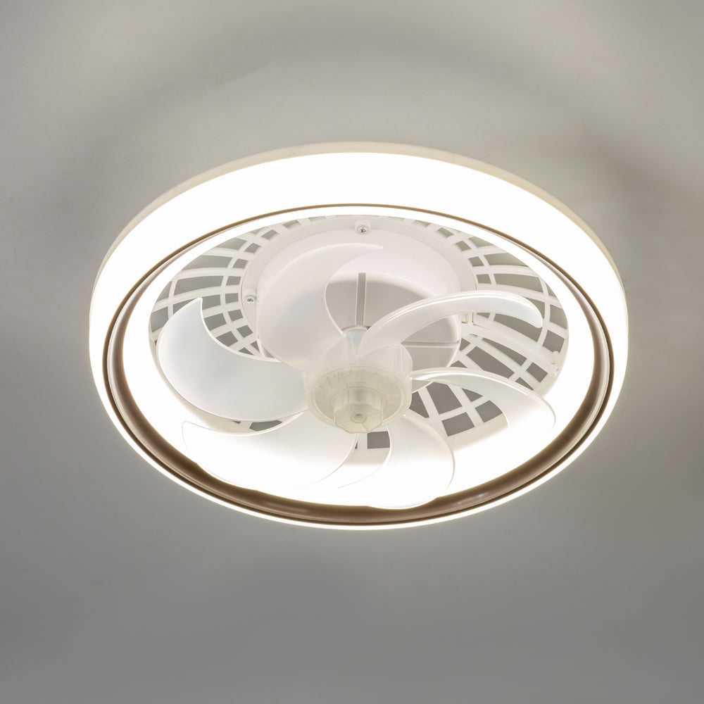 13-Inch Socket White LED Ceiling Fans with Lights and Remote