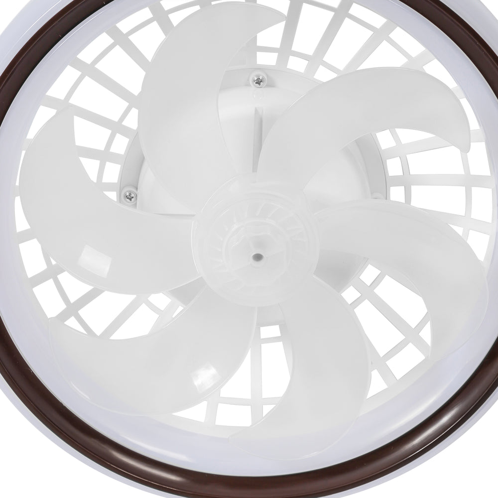 13-Inch Socket White LED Ceiling Fans with Lights and Remote