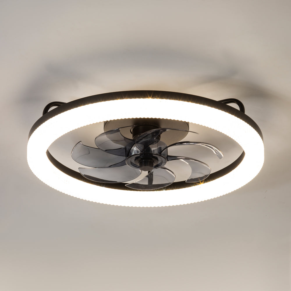 20-in Low Profile LED  Ceiling Fan with Remote Control(7-blade)