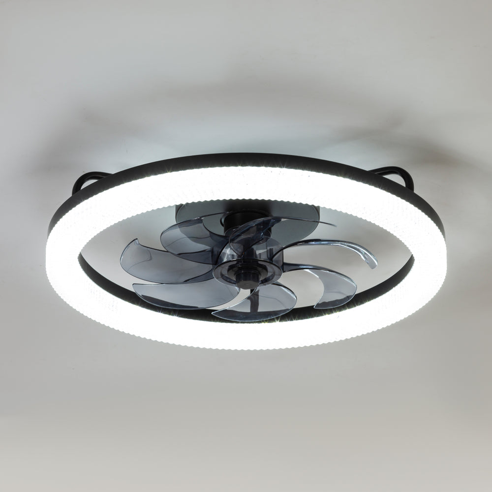 20-in Low Profile LED  Ceiling Fan with Remote Control(7-blade)