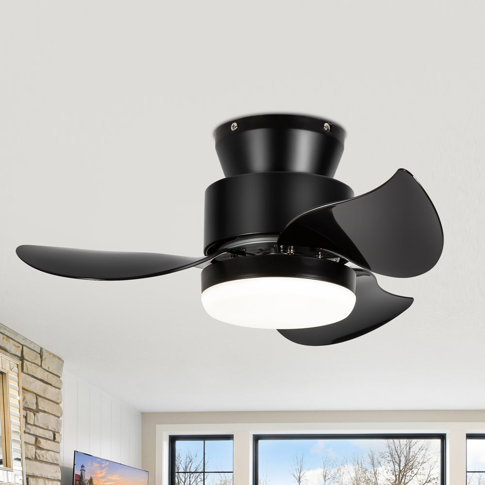 Galon 22-Inch Low Profile Small Ceiling Fan With Light & Remote