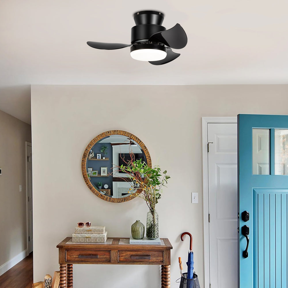 Galon 22-Inch Low Profile Small Ceiling Fan With Light & Remote