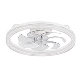 20 -inch White Low Profile Ceiling Fan with Light and Remote Control(7-Blade)