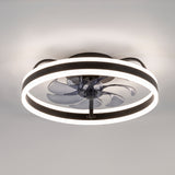 20-in 7-Blade Enclosed Flush Mount  LED Ceiling Fan with Light and Remote