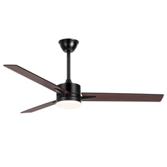 52 Inch  LED Ceiling Fan with Light and Remote（3-Blade ）