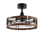 Pavon 20-Inch Caged Ceiling Fan With Light & Remote