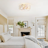 12.5-in Vintage Distressed White Caged Ceiling Fan with Remote Light(7-Blade)