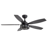 Orlena 48-Inch Crystal Fandelier Ceiling Fan With Light