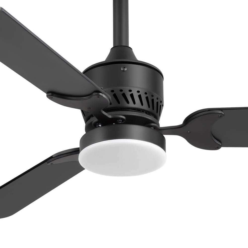 1/2PCS 42-in Reversible 3-Blade Integrated Ceiling Fan with LED Light and Remote,4in and 8in Downrod Included
