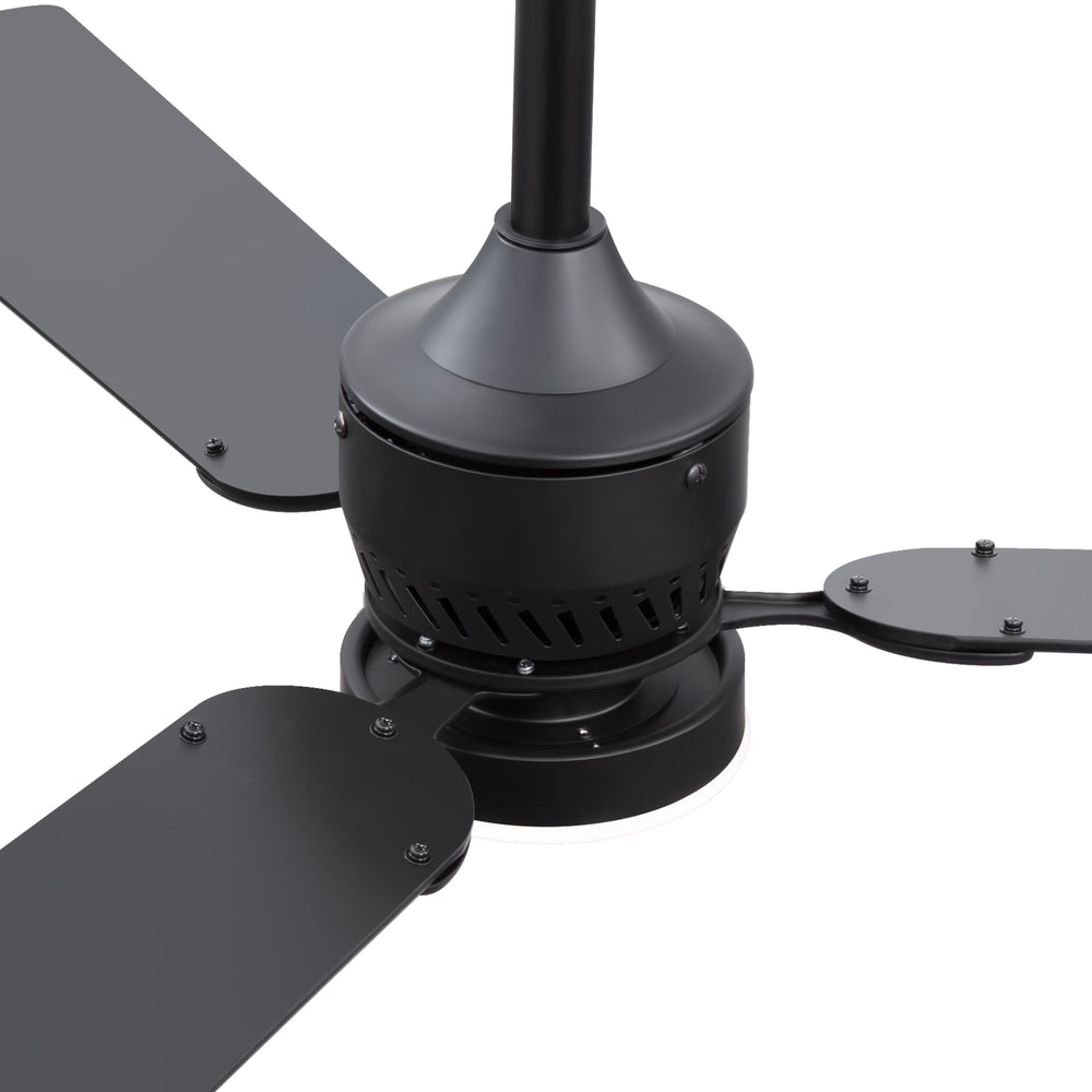 1/2PCS 42-in Reversible 3-Blade Integrated Ceiling Fan with LED Light and Remote,4in and 8in Downrod Included