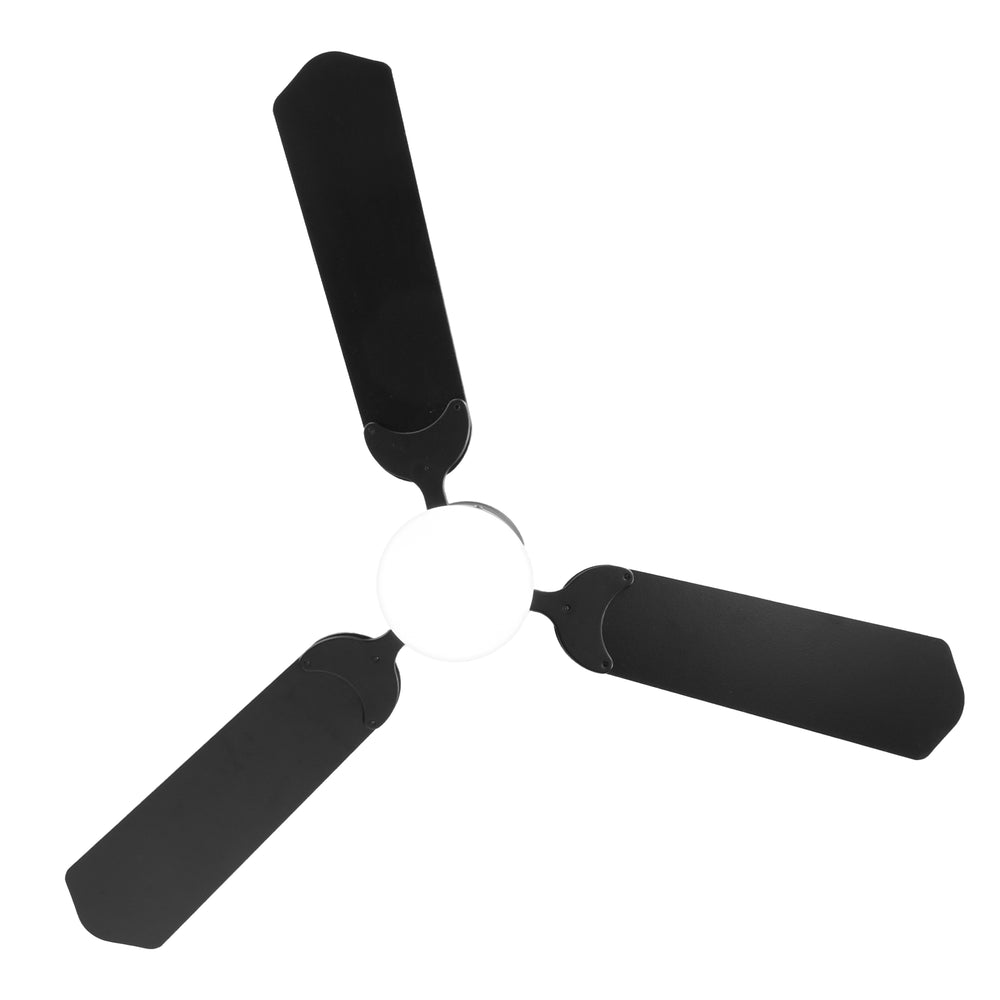 1/2PCS 42-in Reversible 3-Blade Integrated Ceiling Fan with LED Light and Remote,4in and 8in Downrod Included