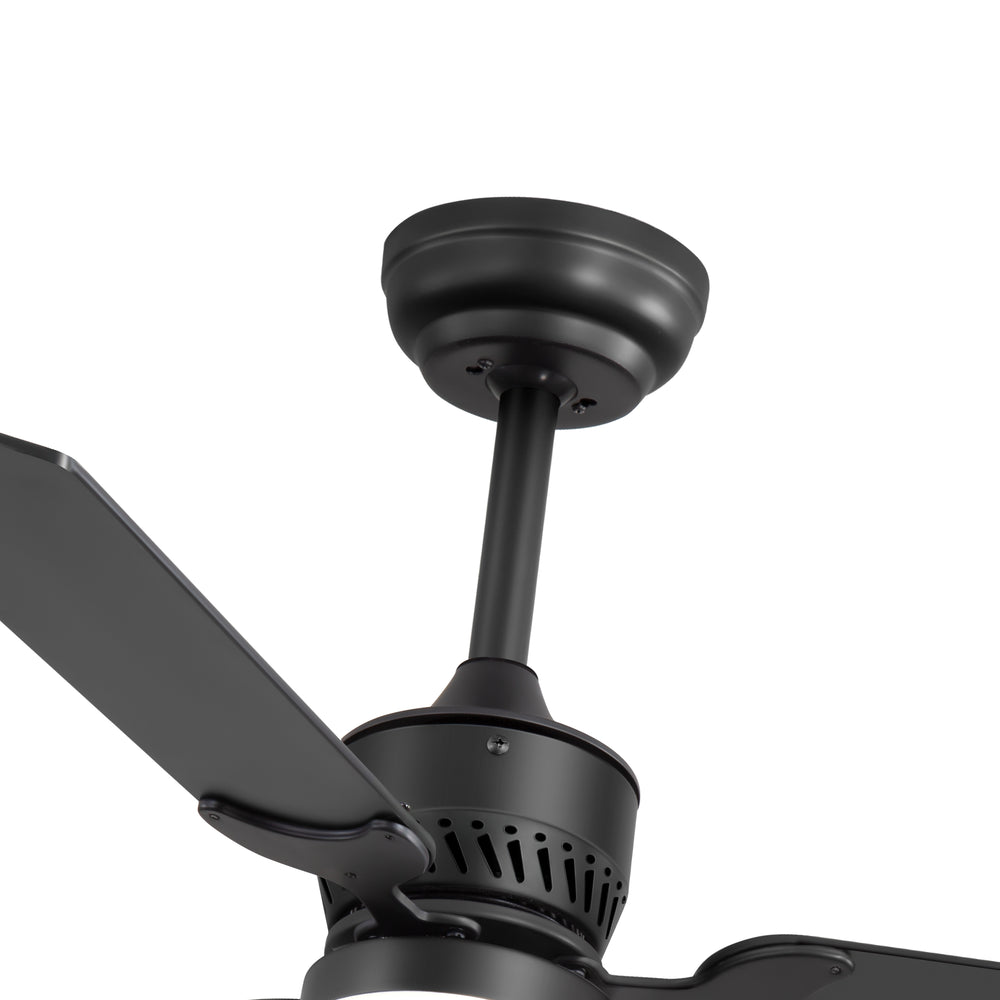 1/2PCS 42-in Reversible 3-Blade Integrated Ceiling Fan with LED Light and Remote,4in and 8in Downrod Included