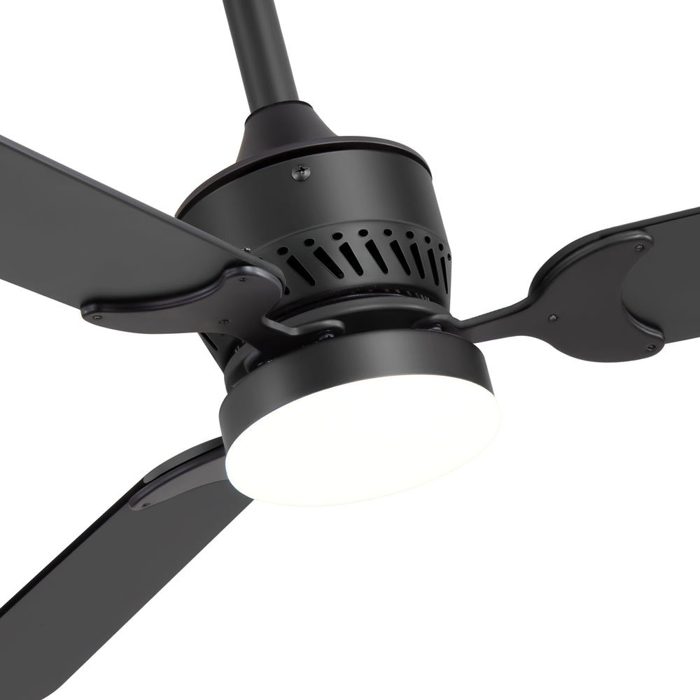 1/2PCS 42-in Reversible 3-Blade Integrated Ceiling Fan with LED Light and Remote,4in and 8in Downrod Included