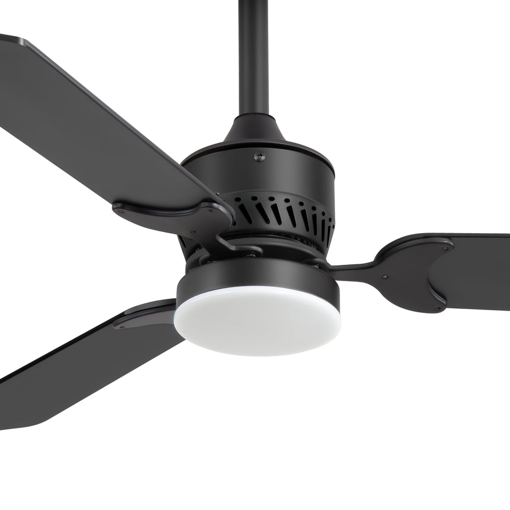 1/2PCS 42-in Reversible 3-Blade Integrated Ceiling Fan with LED Light and Remote,4in and 8in Downrod Included