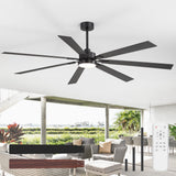 Fenora 72 Inch Indoor Ceiling Fan With Light and Remote