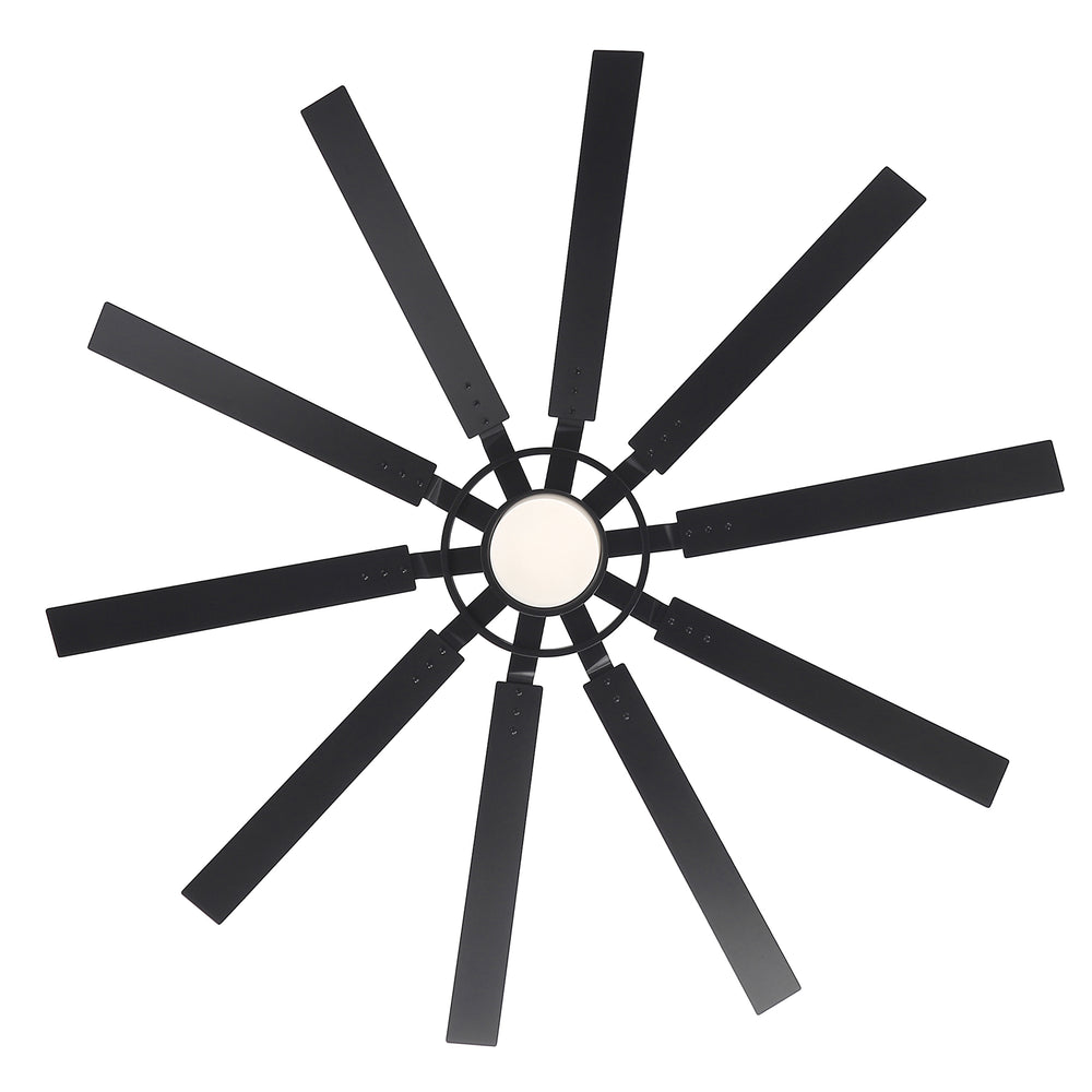 Breezary 72"/80" 10-Blade Silent DC Motor Industrial Ceiling Fan with 3-CCT LED Light (Multi-Size)