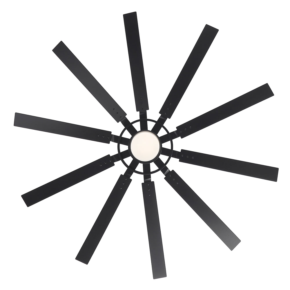 Breezary 72"/80" 10-Blade Silent DC Motor Industrial Ceiling Fan with 3-CCT LED Light (Multi-Size)