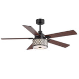 Cavora 52-Inch 5 Blade Ceiling Fan With Light & Remote