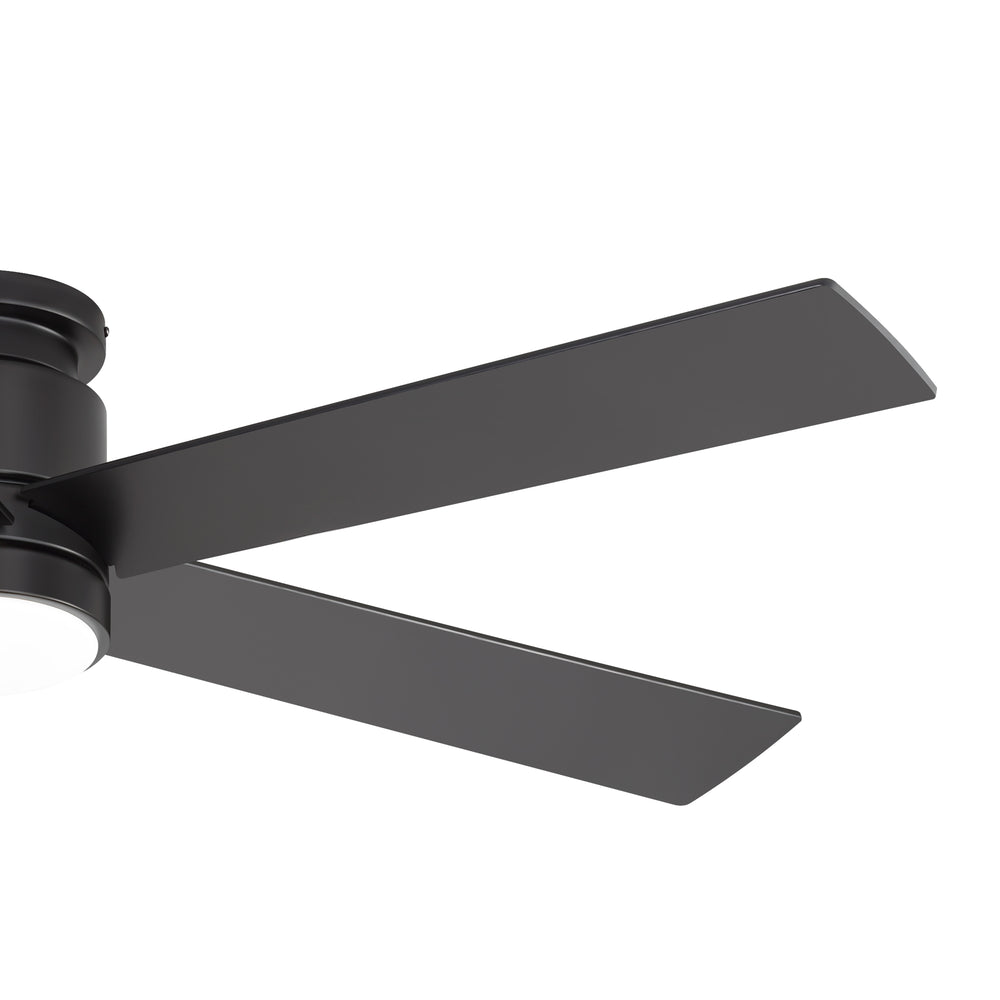 42"/52" Ceiling Fan with Light, Matte Black Finish, 5 Black Blades, Acrylic 18W LED (3 Color Temps with Memory), Quiet DC Motor, 6 Speeds, Forward/Reverse Airflow, Timer, Full Remote Control Included