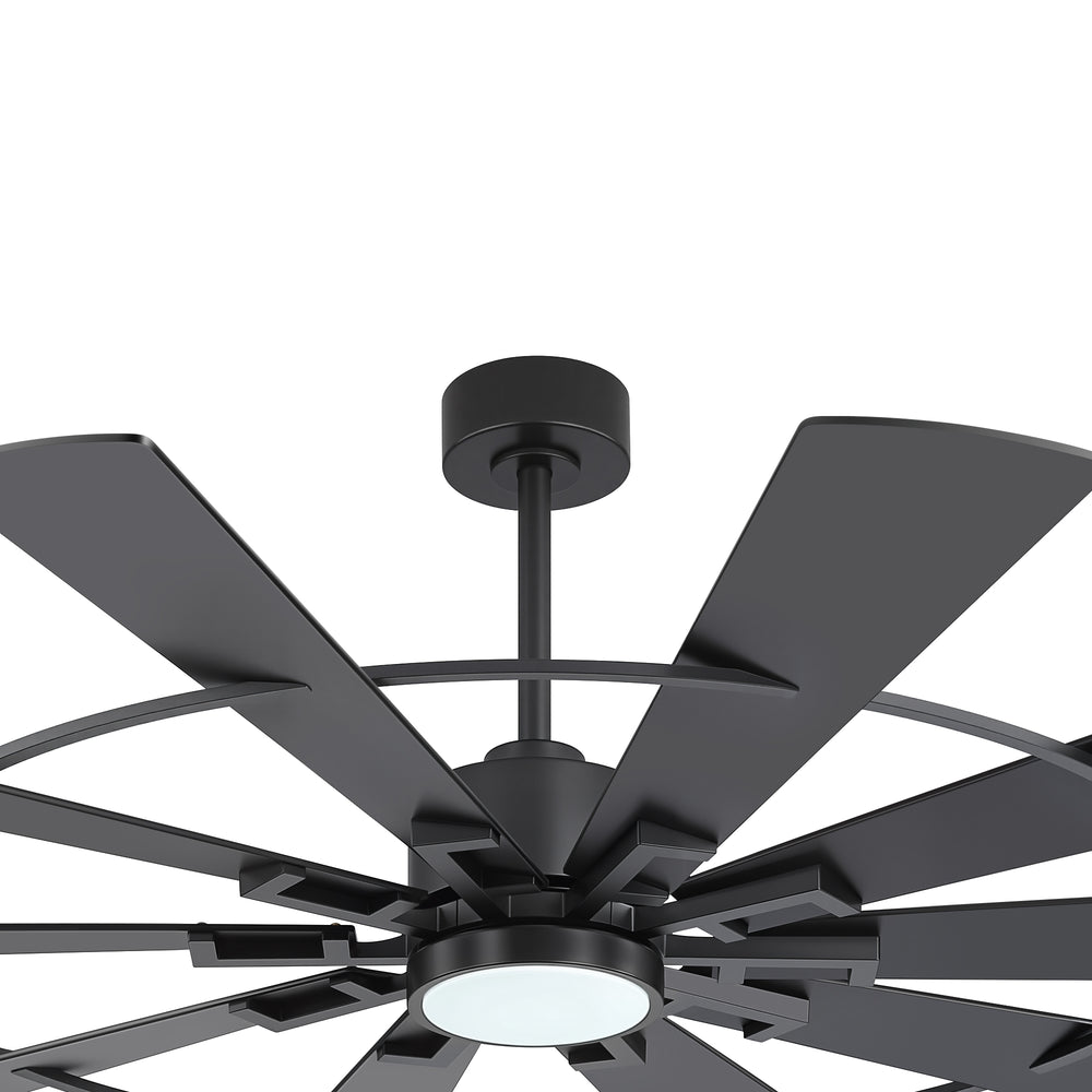 62/72 Inch Modern Ceiling Fan with LED Light and Remote, Dual Finish Blades, Ultra Quiet DC Motor, 6-Speed Ceiling Fan for Large Rooms