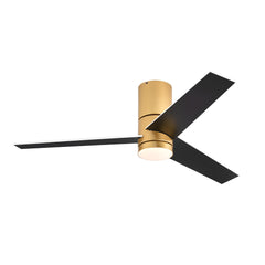 Low Profile 48 in. LED Indoor Gold Ceiling Fans with Light and Remote Control