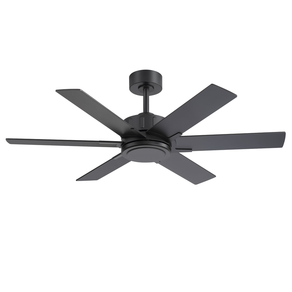 48/56/60 Inch Reversible Blade Downrod Mount Ceiling Fan No Light with Remote Control