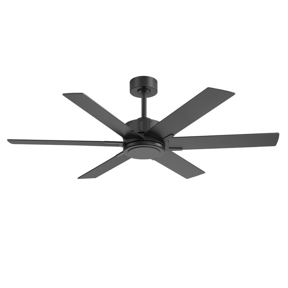 48/56/60 Inch Reversible Blade Downrod Mount Ceiling Fan No Light with Remote Control