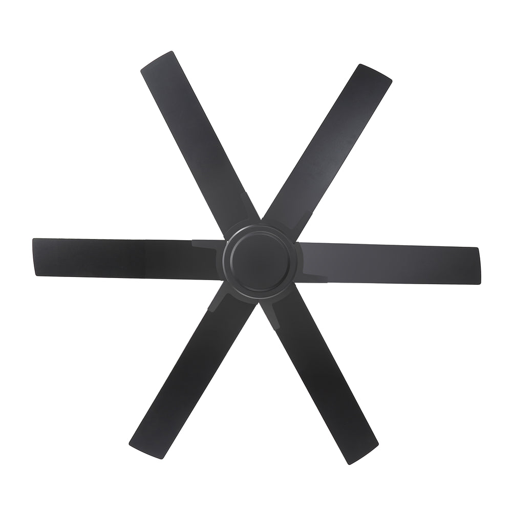 48/56/60 Inch Reversible Blade Downrod Mount Ceiling Fan No Light with Remote Control
