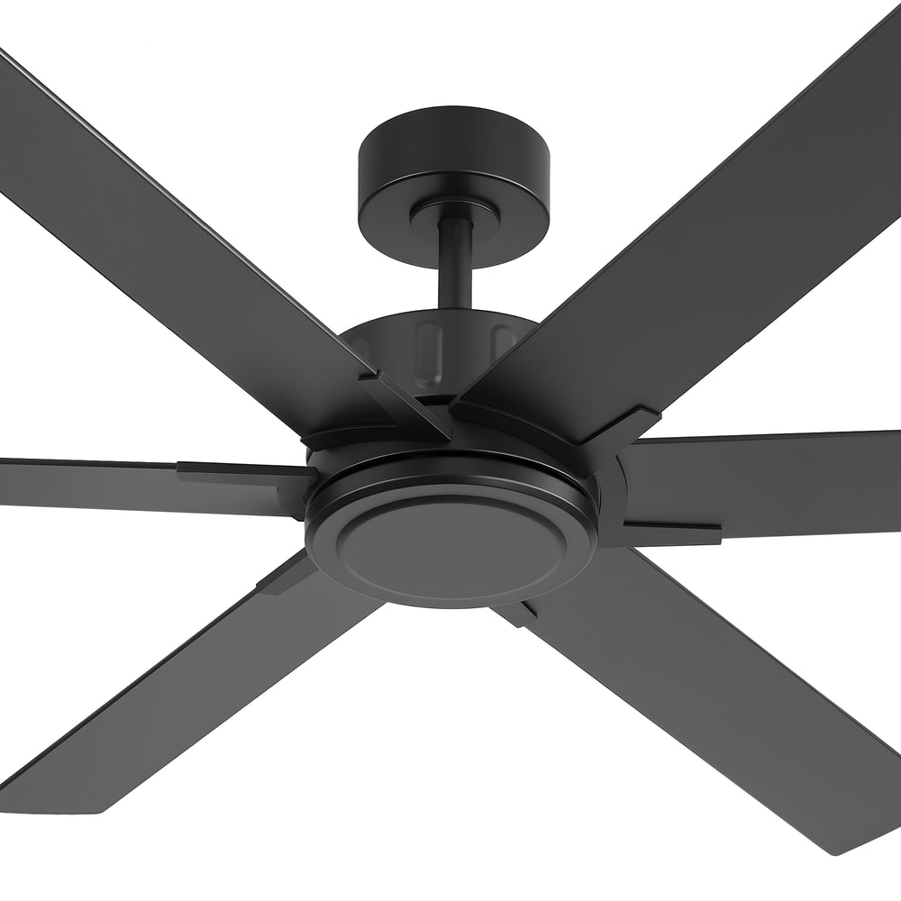 48/56/60 Inch Reversible Blade Downrod Mount Ceiling Fan No Light with Remote Control