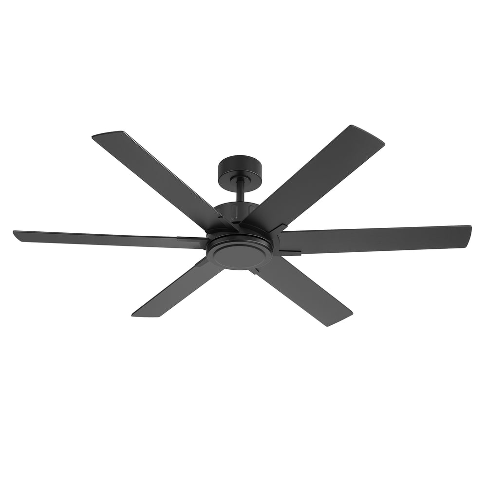 48/56/60 Inch Reversible Blade Downrod Mount Ceiling Fan No Light with Remote Control